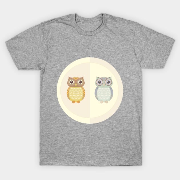 Two Owls T-Shirt by JeanGregoryEvans1